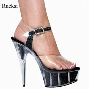 Rncksi Women Wedding summer shoes manufacturers selling instep 15 cm high heels waterproof platform Straps Dance sandals