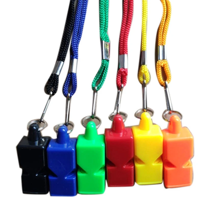 

50PCS Referee Classic Whistle Basketball Football Volleyball Dolphin Whistle With Lanyard Promotion