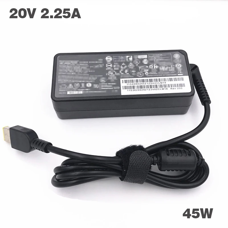 Подлинная оригинальная 20V 2.25A 45W ноутбук адаптер переменного тока зарядное