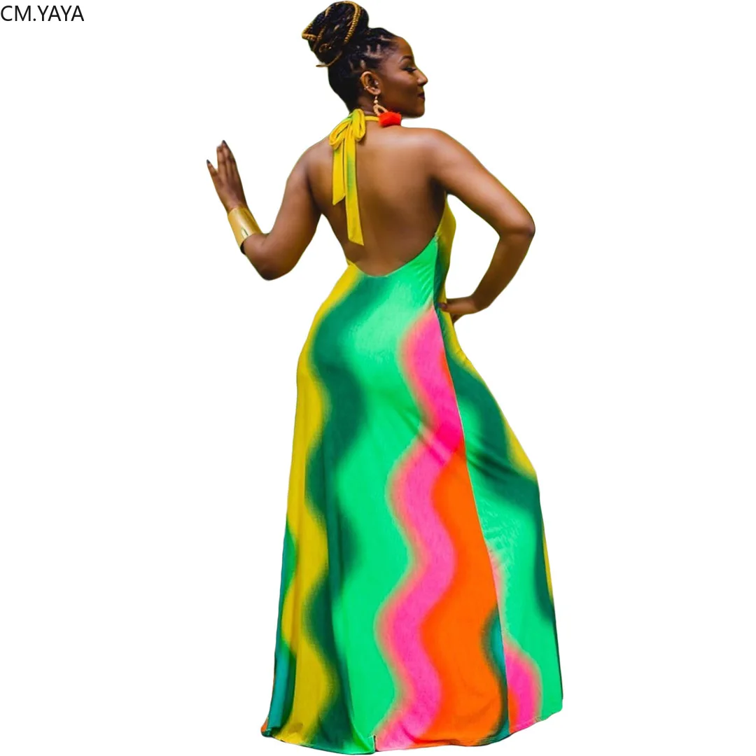 Женское летнее платье-трапеция с завязками и принтом в полоску v-образным вырезом