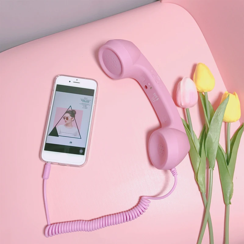 Новое поступление ретро 3 5 мм телефонная трубка мини микрофон динамик телефонный