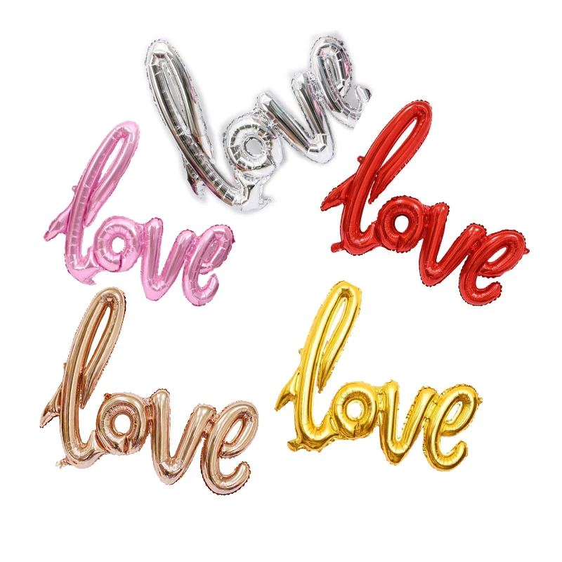 1 шт. любовные буквы воздушные шарики для украшения надувные шары новогодние