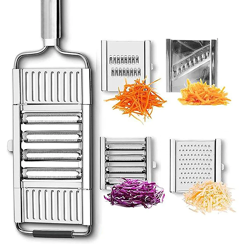 

Stainless Steel Vegetable Slicer Adjustable Shredder Cutter Grater Slicer Onion Vegetab Cutter Kitchen Accessories Multi-Purpose