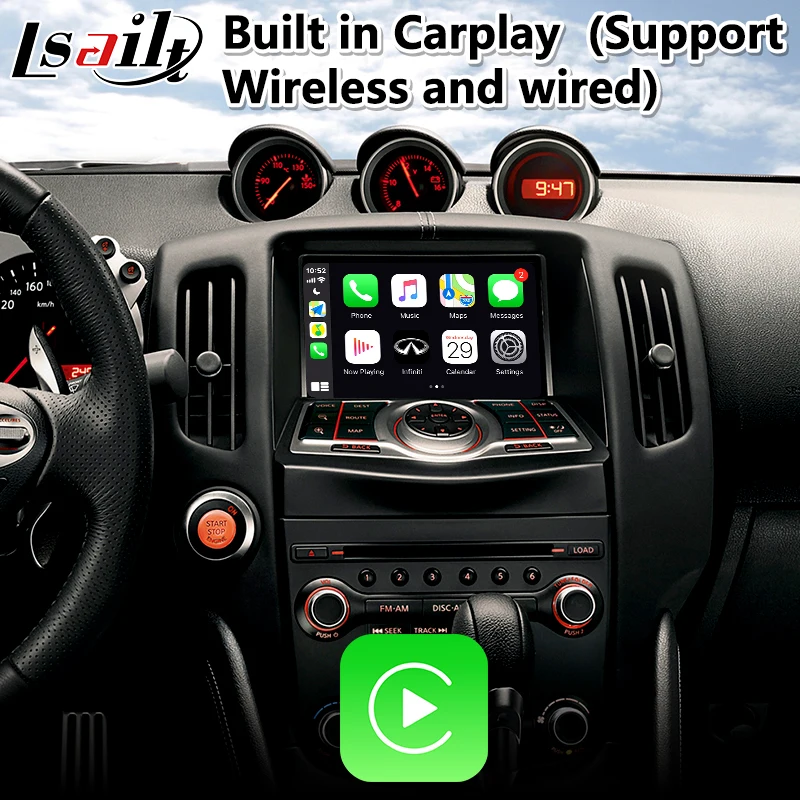 Lsailt Android Carplay интерфейс для Nissan 370Z 2013 2017 года с GPS навигацией HDMI 4 + 64 гб авто|GPS