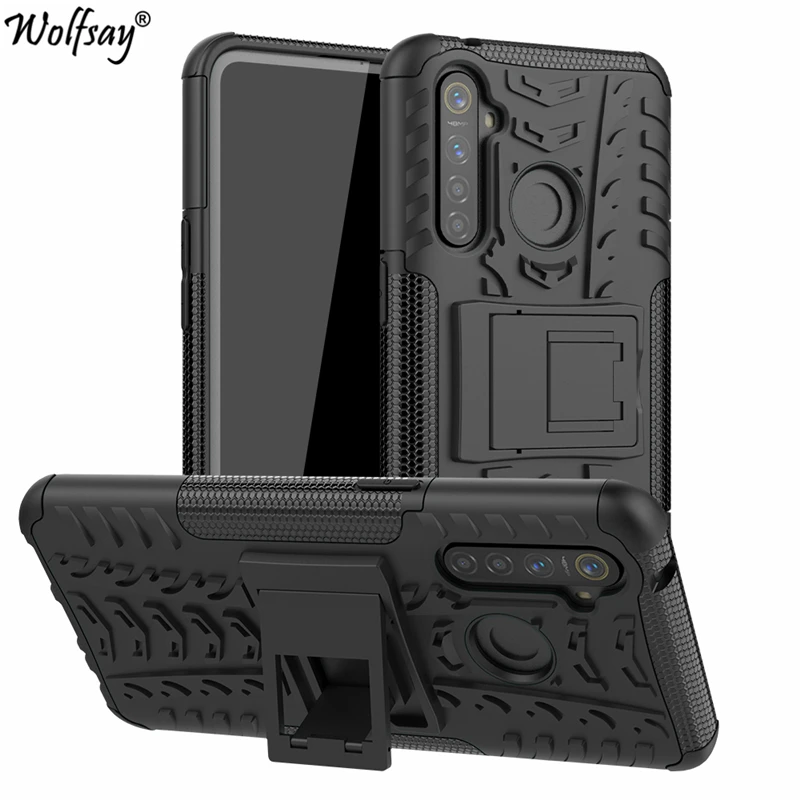 wolfsay case for oppo realme 5i case soft rubber plastic case for oppo realme 5i cover shockproof kickstand fundas free global shipping
