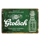 Grolsch вывиска пиво металлический знак доска Металл Винтаж жестяной знак паба Настенный декор для Бар Паб Club человек пещера и олово пива металла плакат