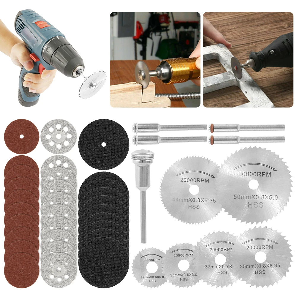 Набор лезвий для мини циркулярной пилы из быстрорежущей стали полимерные