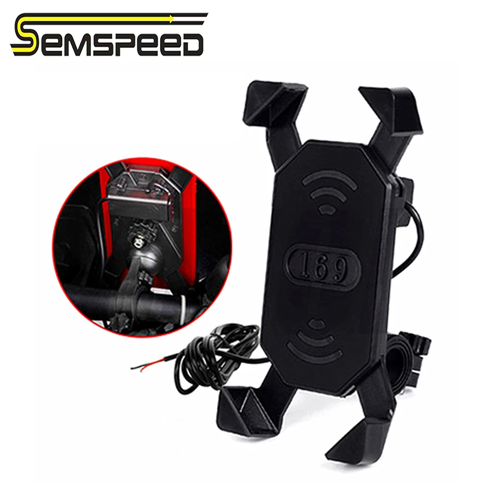 

CNC Chargeable Motorcycle GPS Phone holder Wired USB Universal Mount For SUZUKI GSX-R600 GSX-R750 GSXR 600 750 GSXR600 GSXR750