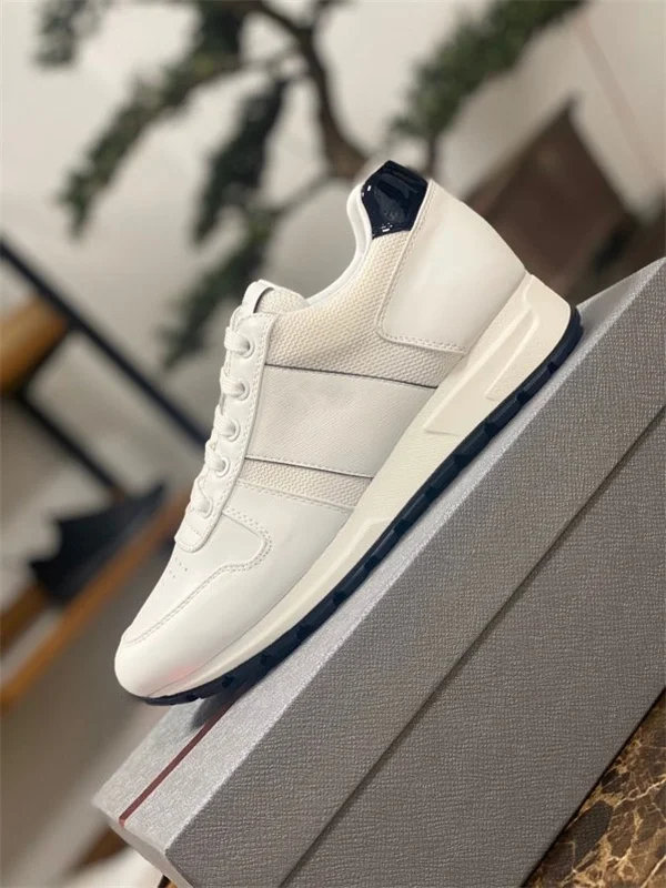 

2021 Fashion men Genuine leather luxurys senior handmade sport shoes for casual camouflage sports shoes new fashion Stitching