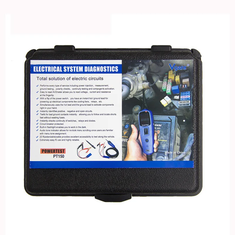 

Power Test Vgate Pt150 12V Voltage Electrical System Tester PowerScan PT 150 Same as Autek YD208 Autel PS100 Diagnostic Tool