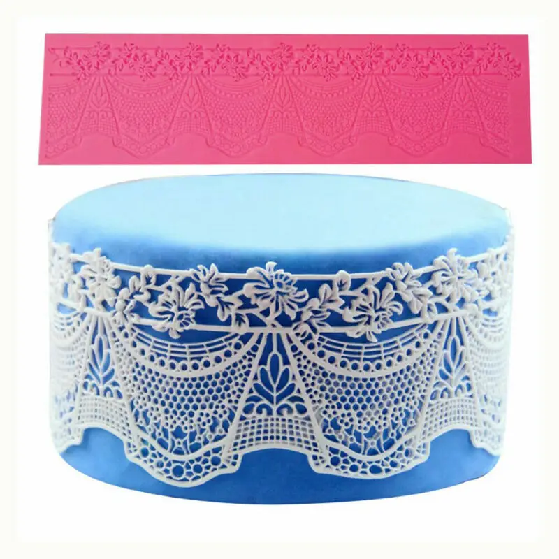 Кружева силиконовые формы для сладких изделий украшения Fondant (сахарная) коврик
