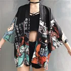 Японское кимоно женское пляжное, кардиган для косплея, жакет-рубашка в японском стиле, юката, лето 2020