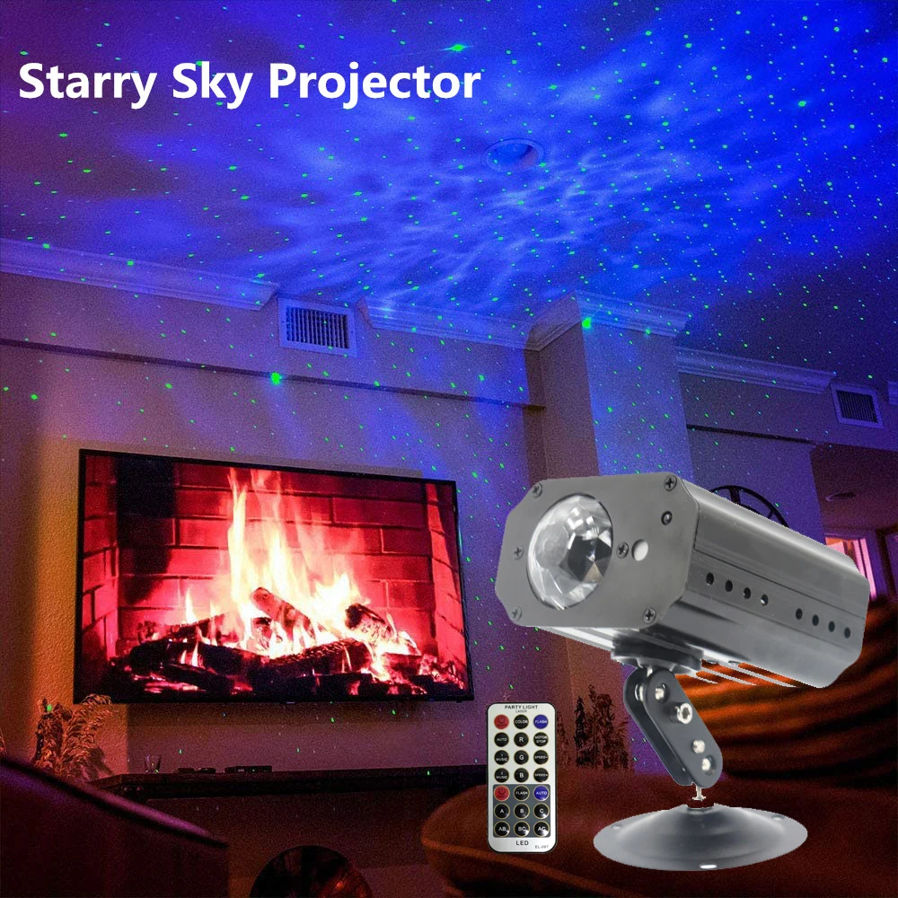 

Laser Galaxy Starry Sky Projector Water Saving Night Light LED Colorful Cloud Lamp Atmosphere Bedroom Bedside Lamp Dropshipping