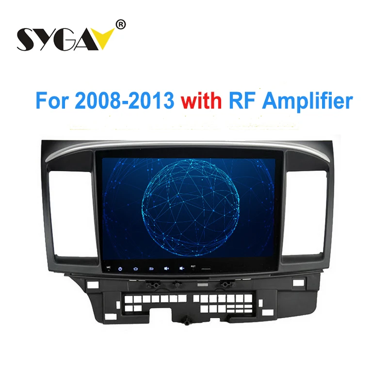 08-13 with RF amp Android 9,0 стерео головное устройство радио с PX6 4G+ 64G DSP для 2008- Mitsubishi Lancer EVO X Ralliart - Цвет: 08-13 with RF amp