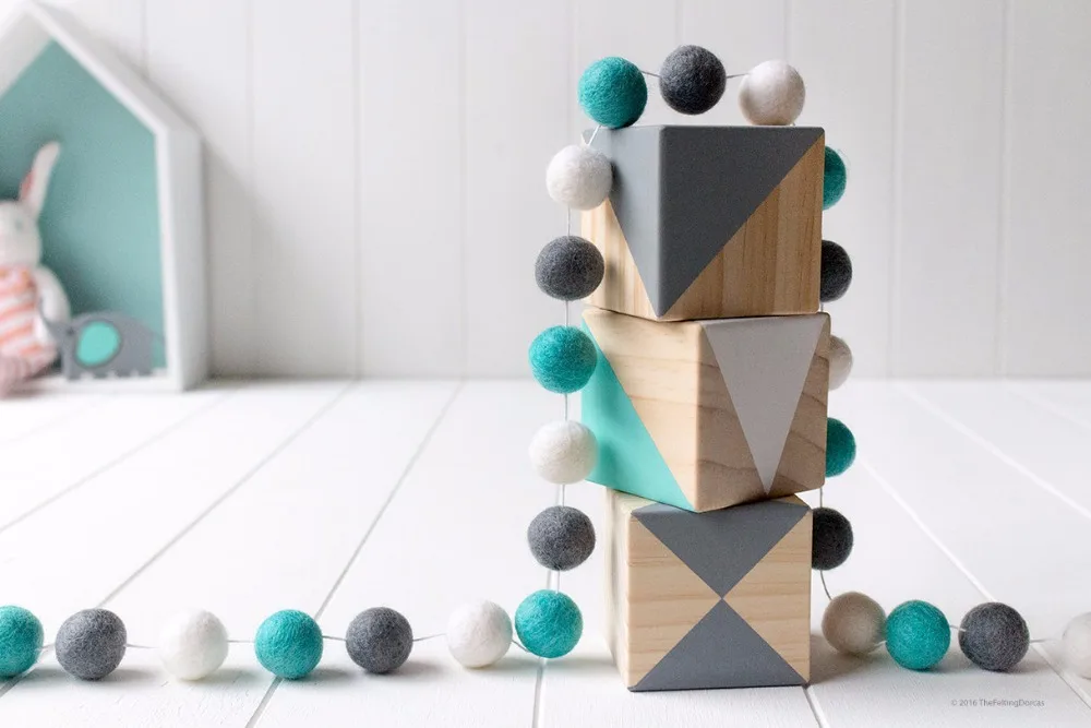 

2M Handmade Macaron Colored Ball Decoration With Balls Baby Kids Tent Room Decor Accessory Wall Hanging Pendant K0001