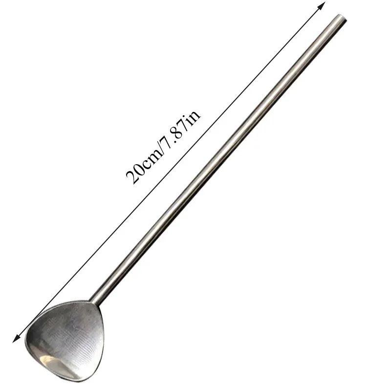 

Creative Reusable Drinking Straw Stainless Steel Drinking Simple Flower Shape Straws Spoon Bar Milk Coffee Stirring Tools