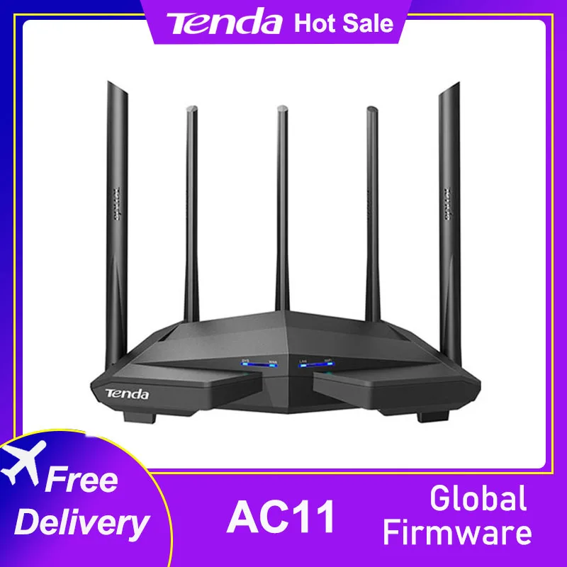 Беспроводной роутер Tenda AC11 гигабитный Wifi маршрутизатор AC1200 двухдиапазонный WIFI
