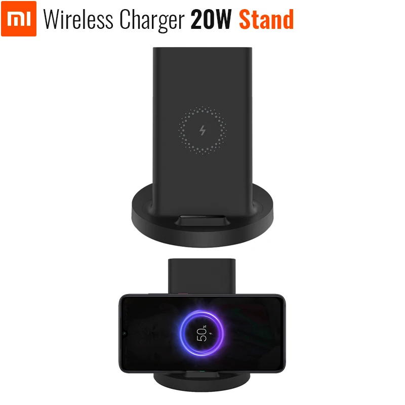 Оригинальное вертикальное Беспроводное зарядное устройство Xiaomi 20 Вт