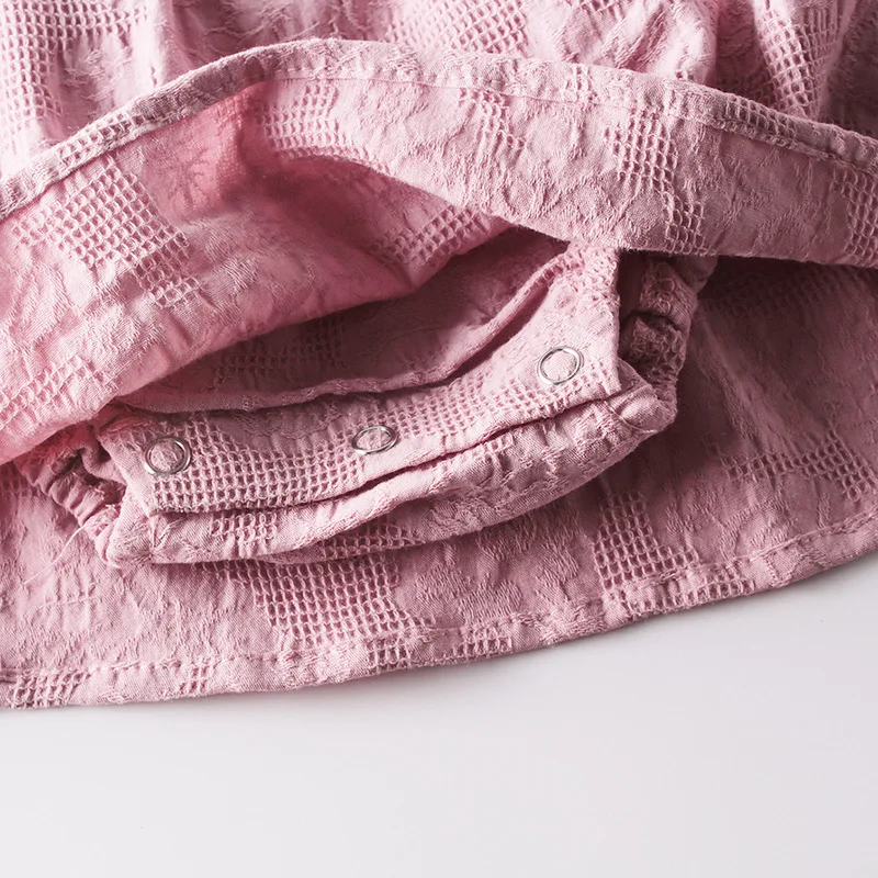 

autumn new baby girl long sleeve lace romper infant Korea cute round collar jumpsuit