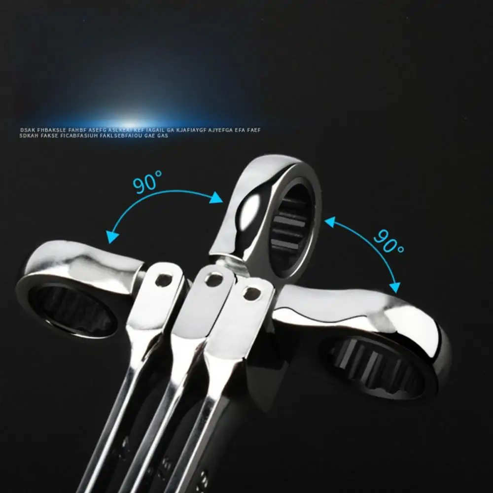 

Tubing Ratchet Wrench With Flexible Head Mirror Polishing Guaranteed Repair Movable Head Ratchet Wrench