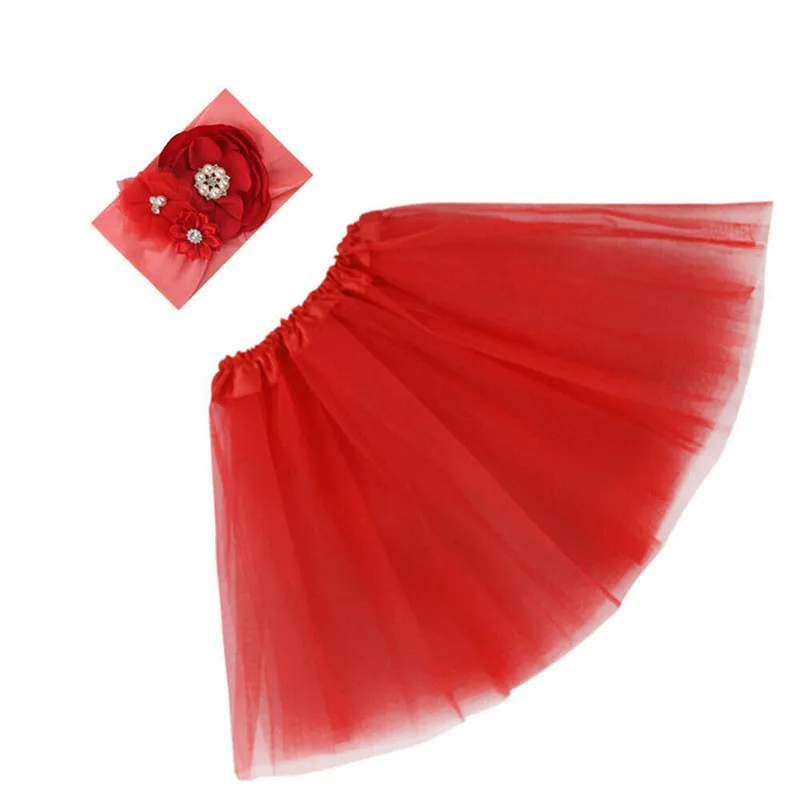 2020 г. Новая Детская повязка на голову + юбка пачка наряд для фотосессии маленьких