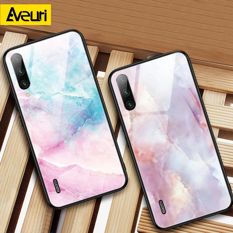 Мраморный Роскошный чехол для телефона Xiaomi Mi 8 9 SE 9T A1 A2 A3 Lite стеклянный Redmi Note Pro 7 A7