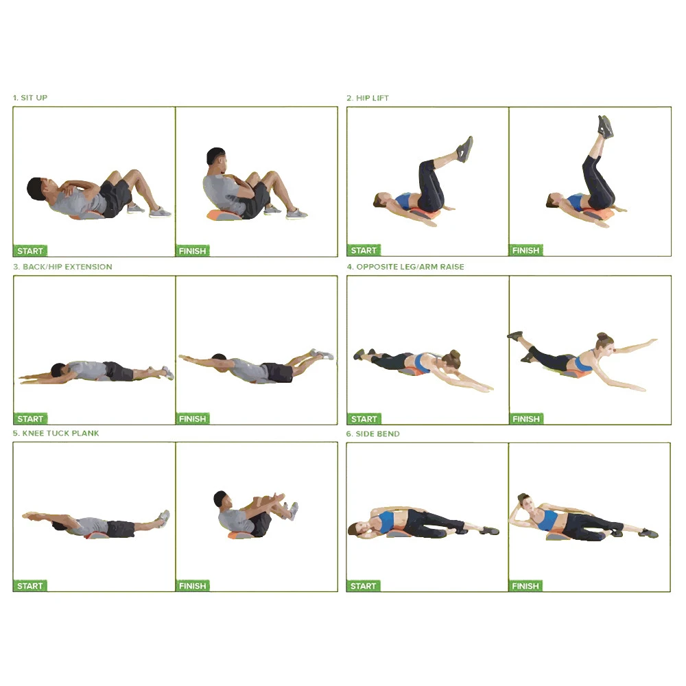 

Procircle Abdominal Mat Core Trainer Massaging Spikes for Full Range of Motion Ab Sit-up Workouts & Back Stretcher USA Warehouse