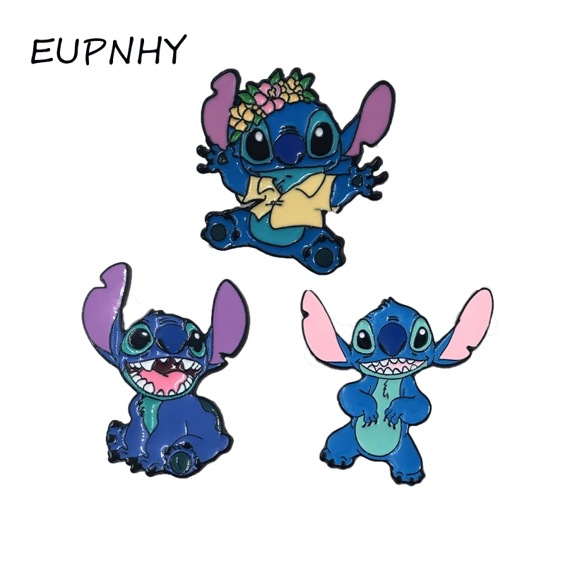 EUPNHY милые стежки эмалевые броши булавки 1 шт. Мультяшные нагрудные для рюкзака