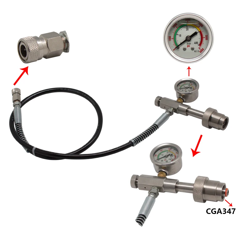 Зарядная Станция для пейнтбола PCP 347 psi адаптер с ручным креплением CGA коннектор