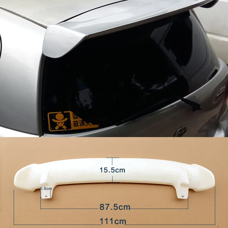 Спойлер на заднюю крышку багажника автомобиля Toyota Vitz 2002 2013 из АБС пластика цвет