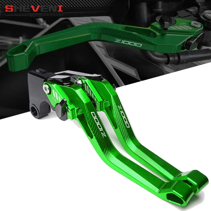 

Одна пара для Kawasaki Z1000 Z 1000 2007-2014 2015 2016 зеленые CNC алюминиевые аксессуары для мотоциклов Рычаги тормозной муфты