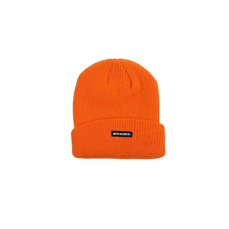 

Versatile candy-colored knitted hat autumn and winter ear protection wool hat couple