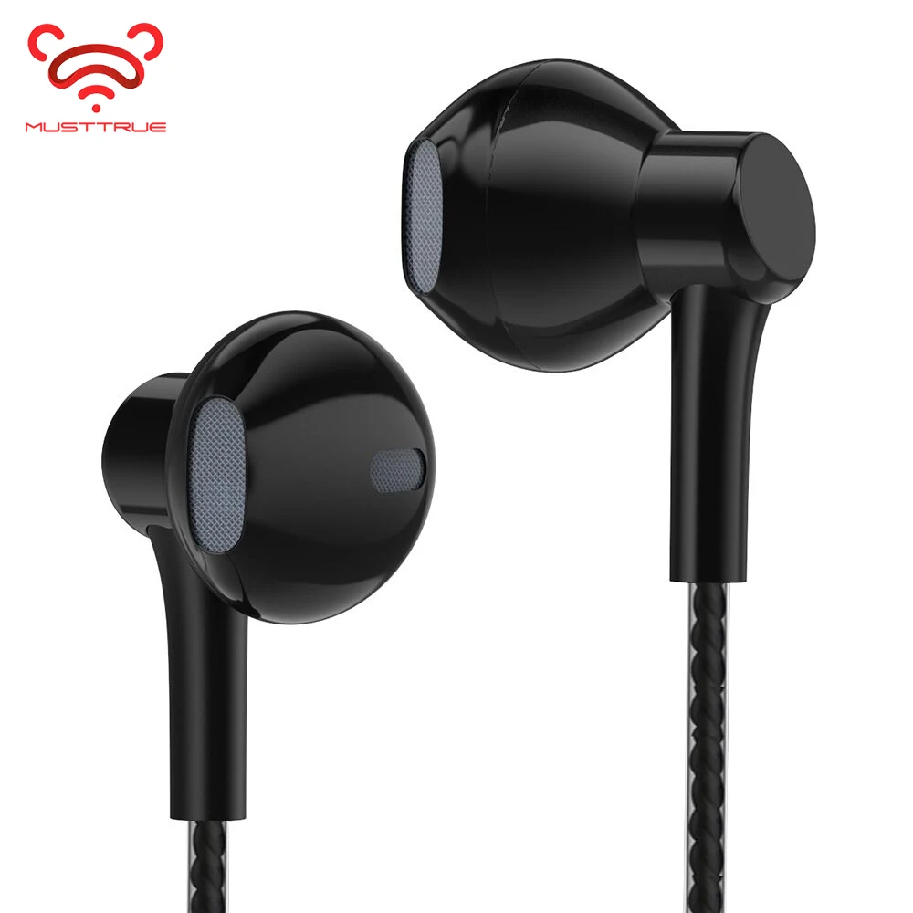 Оригинальные наушники MUSTTRUE Earphone Headset Earbuds для Iphone 4 4s 5 5s 6 6s Plus со стерео басом и микрофоном.