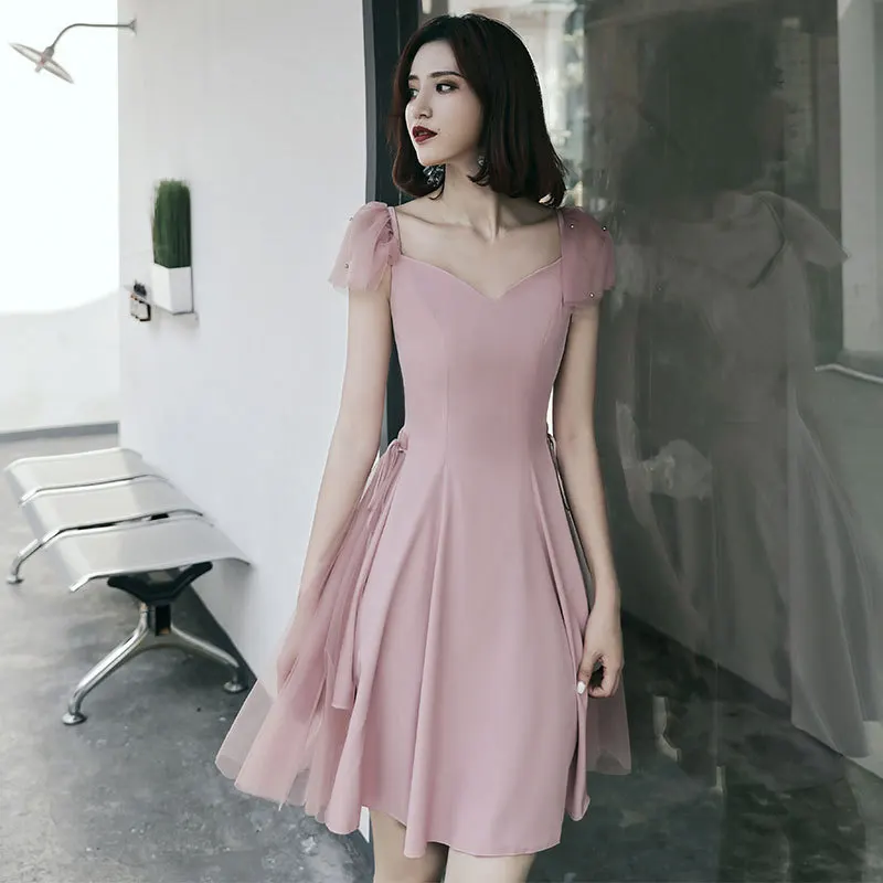 Бордовое вечерние кое вечернее платье сексуальное с V-образным вырезом оборками