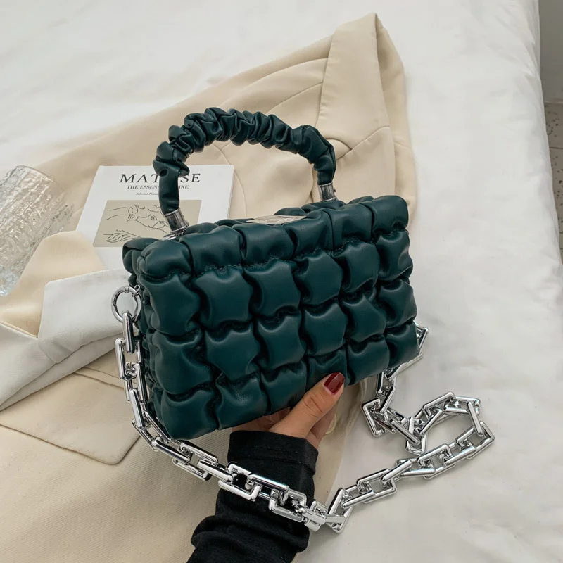 

Женская сумка осень-зима новинка 2021женская литературная и художественная сумка через плечо со складками ромб роскошный дизайн сумка-мессе...