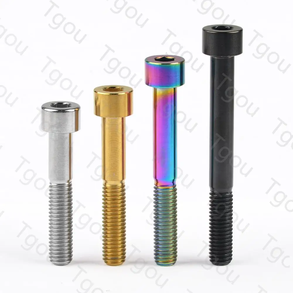 Титановый болт Tgou M8x15 20 25 30 35 40 45 50 60 70 мм шестигранный ключ с головкой титановые