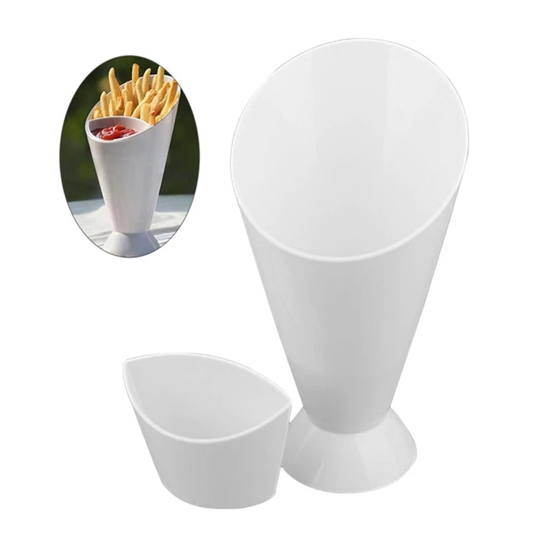 

Assorted Sauce Ketchup Dip Cup Bowl French Fry Chips Cone Salad Dipping Cup Dishes Potato Tool Kitchen home