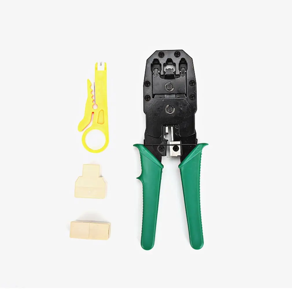 multi function lan network cable tester tool screwdriver wire stripper rj45 connector computer crimping pliers tool kit set free global shipping