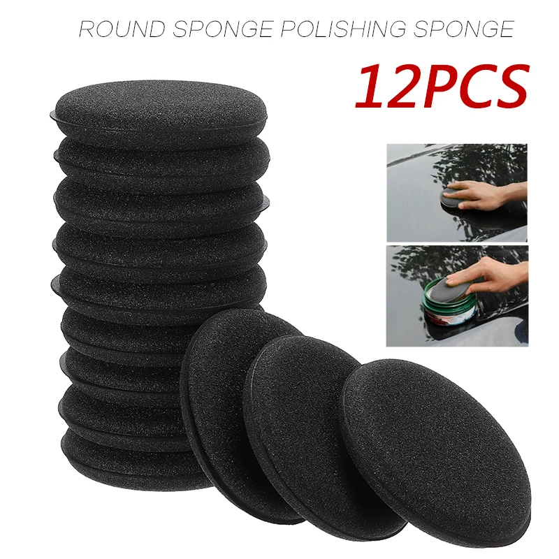 

12pcs High Density Car Waxing Polish Foam Sponge Detailing Applicator Pad For Waxing Polishing Buffing Detailing