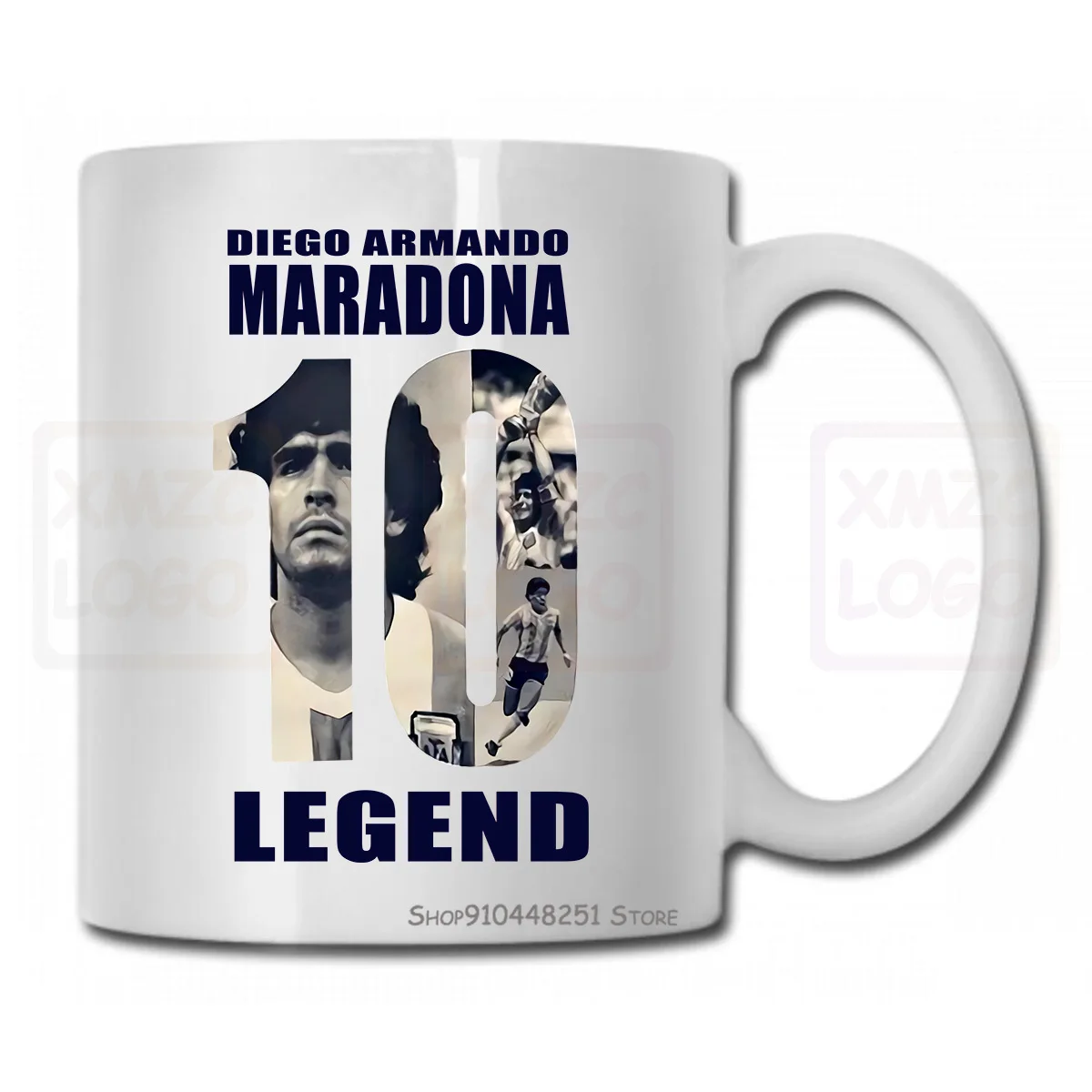 Футбольная кружка Марадона пель футбол Аргентина Бразилия Неймар Роналду. Для