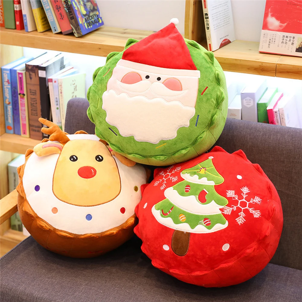 

Santa Claus Plush Toy Kawaii Cartoon Santa Claus Elk Christmas Tree Soft Stuffed Pillow Doll For Kids Birthday Christmas