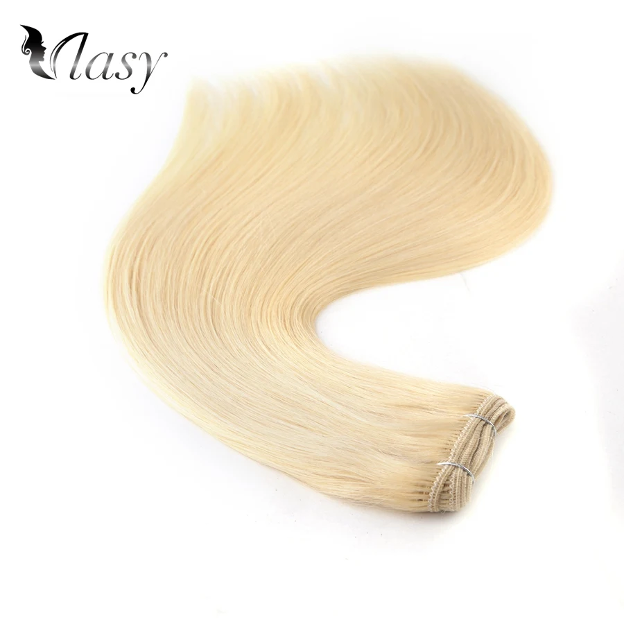 Vlasy 24 дюйма 100 г/шт. Remy Weft прямые волосы пряди Переплетенные двойные европейские