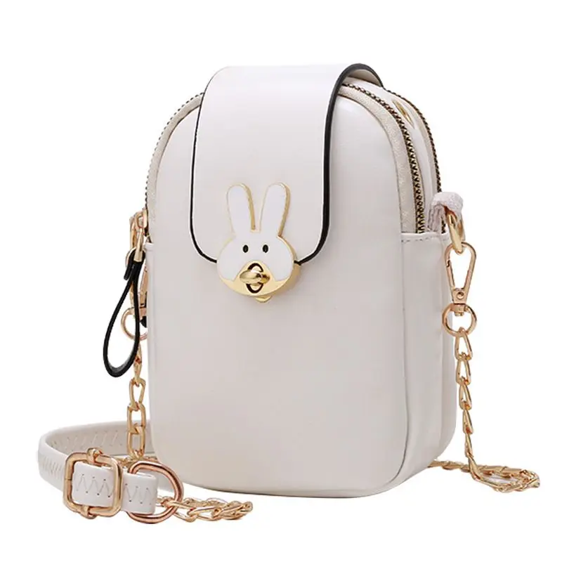 

Drop Shipping Colorful Cellphone Bag Fashion Daily Card Holder Small Summer Shoulder Bag for Women Rabbit Messenger Bag S2223