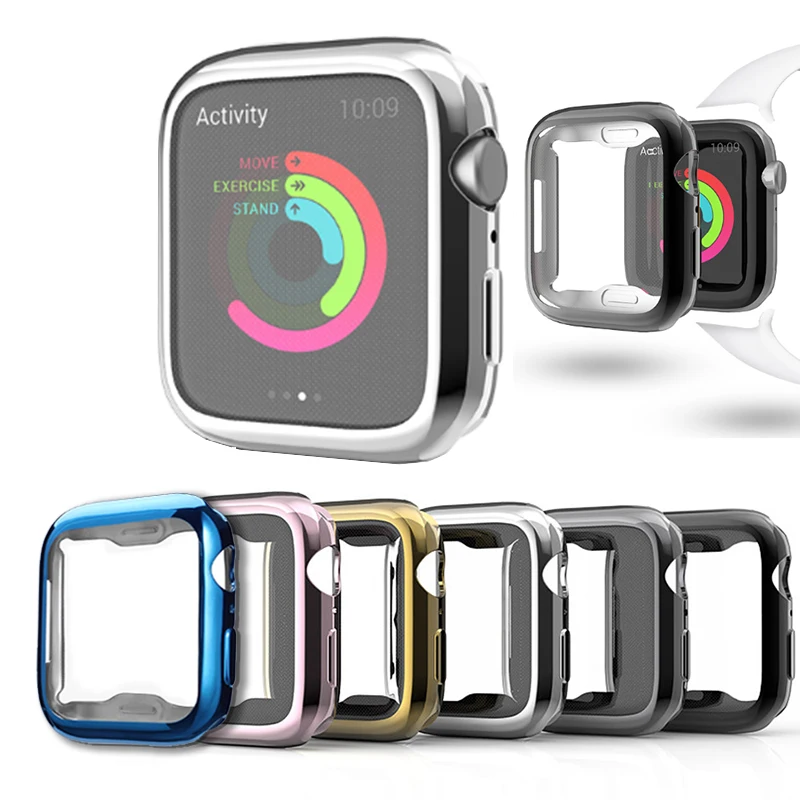

Чехол для часов Apple Watch 5 4 44 мм 40 мм, защитный ТПУ 360 тонкий мягкий чехол для iwatch Series 3 2 1 42 мм 38 мм