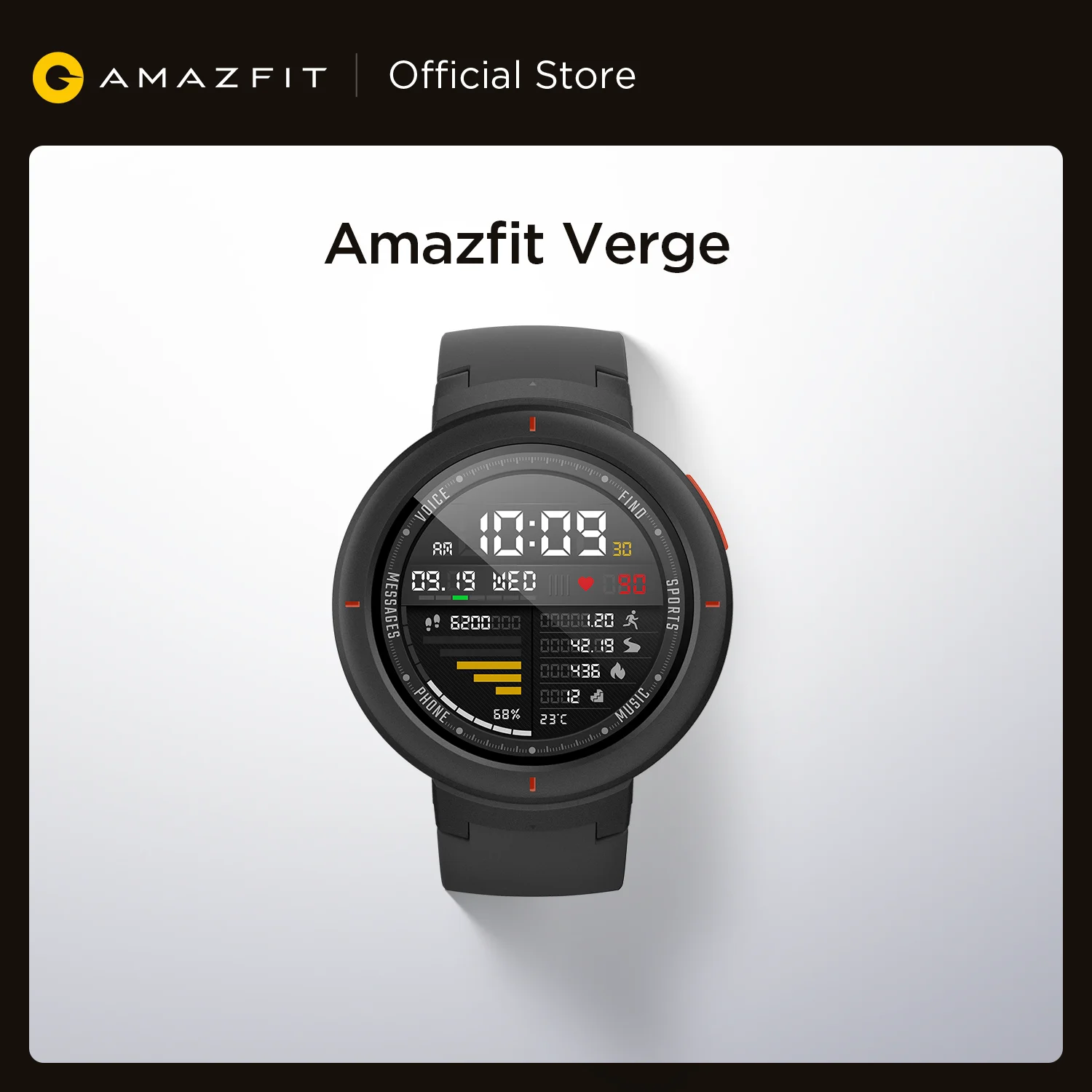 Смарт часы Amazfit Verge спортивные GPS Bluetooth микрофон динамик шагомер сообщения Push