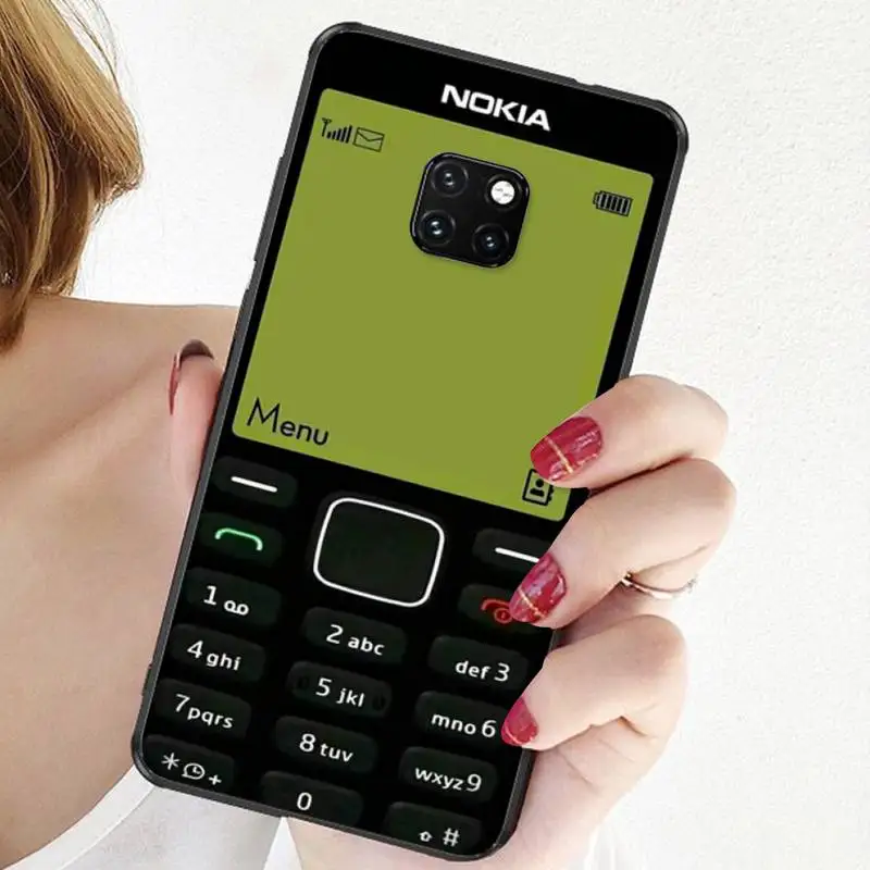 

LJHYDFCNB Nokia Soft Black Phone Case For Huawei P20 30 40 Pro Mate30 40 Pro Nova6 Pro Honor8 X 10