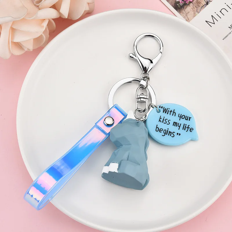 Мультяшный милый динозавр кролик брелок с лисой панда игрушечная кошка