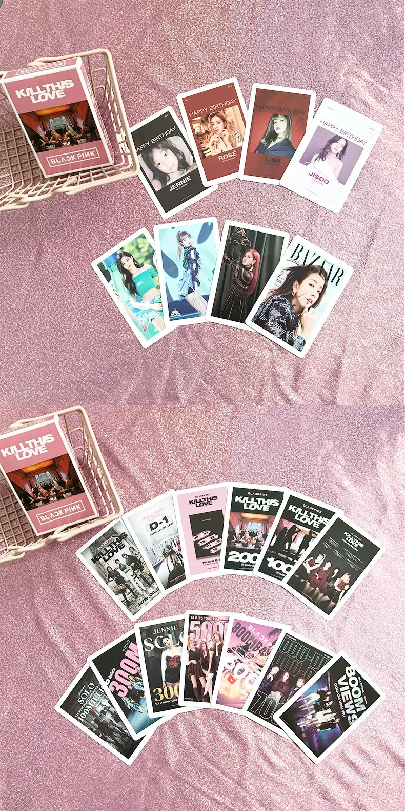 54 шт./компл. KPOP Blackpink LOMO Card Bangtan мальчики фотографии фото открытка фотографии канцелярские товары украшения принадлежности веер подарки