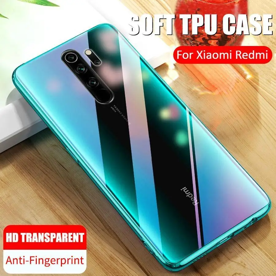 Ultra-thin Transparent Soft TPU Cases For Xiaomi Redmi Note8 Pro Note7 8A 7A K20 Silicone Cover Mi9 CC9 9T |