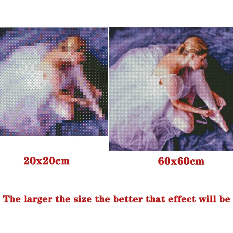 Алмазная 5D Вышивка полный набор круглые стразы танцор балерины для 3D алмазной